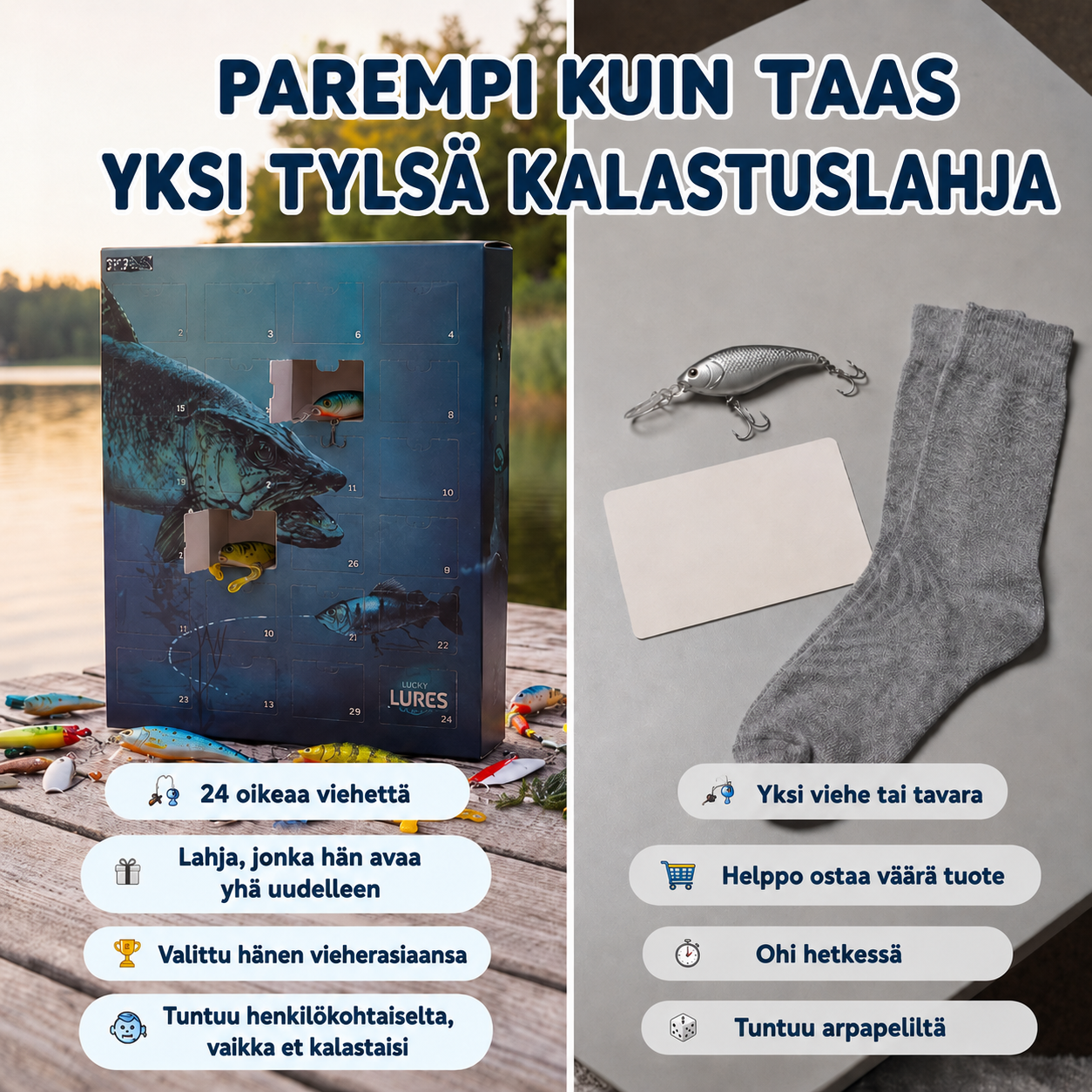Kalastuskalenteri – 24 ainutlaatuista viehettä